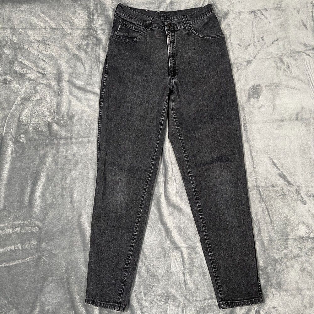Vintage Armani Designer Jeans Womens Size 32 Dark Wash 80s High Rise Slim Fit